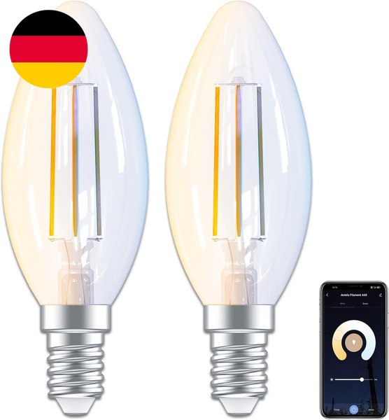 Antela Alexa GlüHbirne E14 C35 4,5W 470LM, Smart Kerzen Wlan Led Dimmbare Birne-image