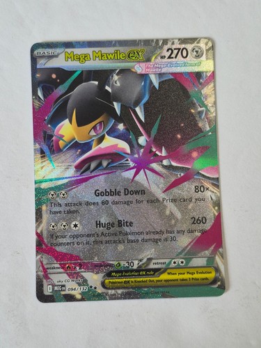 Mega Mawile ex 094/132 Double Rare Mega Evolution Pokemon Holo Near Mint