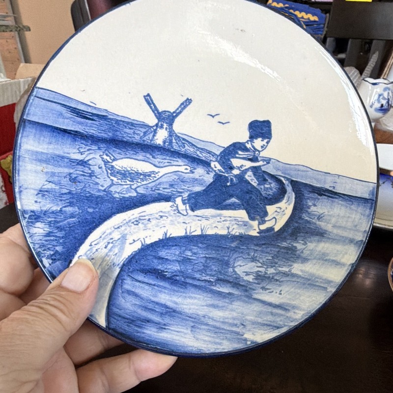 Made in Austria Delft Collector Plate Decorative Blue & White Ceramic MPN 160