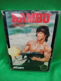 NINTENDO NES RAMBO GAME WITH MANUAL TESTED (F40035495)