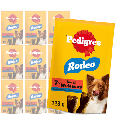 Pedigree Rodeo Hundesnack Rind 122g Spiralen 10 Stück