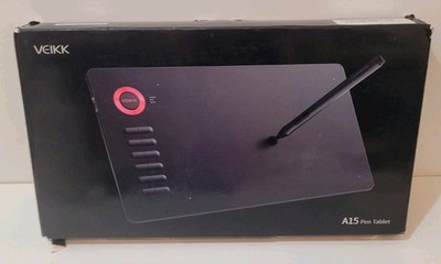 VEIKK A15 Graphics Drawing Tablet 10 x 6 Inch Digital Drawing Tablet NIB Blue