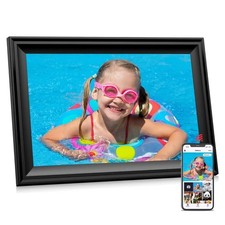 Digital Picture Frame, 10.1 Inch WiFi Photo Frame Electronic, IPS HD Display ...