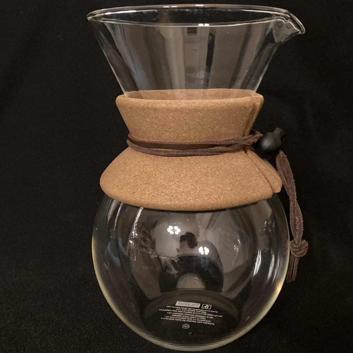 Pour Over Coffee Maker Bodum 8 Cup 34oz With Cork Handle - no filter | eBay