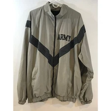 US Army Issued Military Physical Fitness Uniform Jacket Coat Size XXL Windbrkr