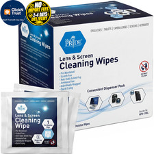 MED PRIDE Anti-Fog Lens and Screen Cleaning 200 Count Pack of 1 , White
