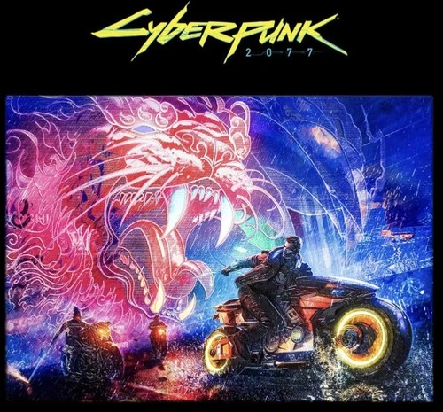 Displate "The Roar of Night City" #XX/1500 LIMITED EDITION - In Hand, LOW NUMBER