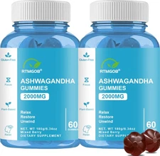 Nutrition Ashwagandha Gummies 60 Gummies Improve Sleep Health for Women Men