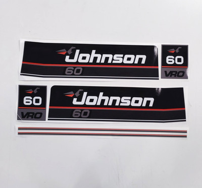 Fits Johnson 60 / 60hp (1989) Outboard Aftermarket Replacement Decal Sticker Set