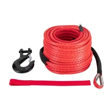 Synthetic Winch Cable Car Tow Recovery Rope Winch Cable w/ Hook 10.8T/23809lbs