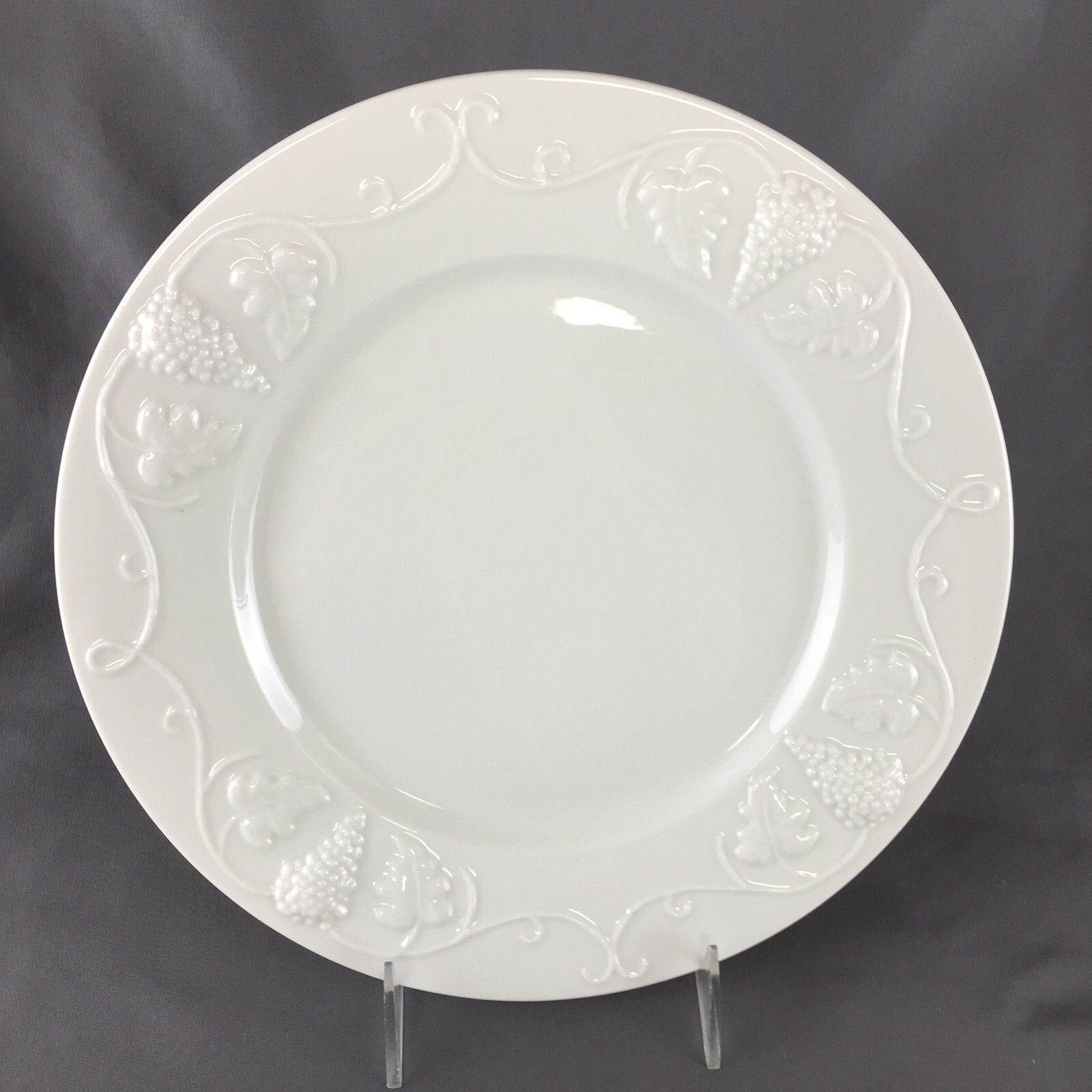 Red Cliff Ironstone 10.3 Inch Grape Embossed Dinner Plate