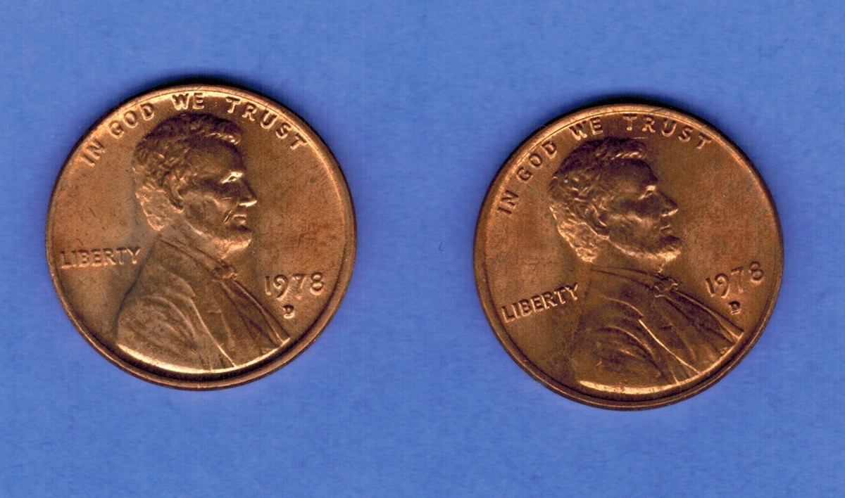 VINTAGE NOVELTY 1978 2 Headed Lincoln Cent PENNY MAGIC COIN NEVER