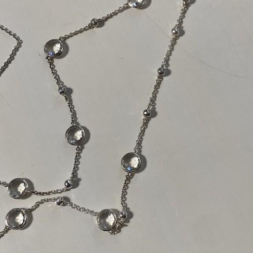 IPPOLITA ROCK CANDY 925 STERLING SILVER CLEAR QUARTZ NECKLACE 38-INCH - Picture 5 of 14