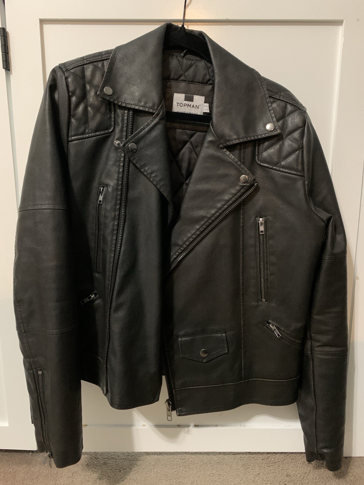Top man Artificial leather Motorcycle Jackry