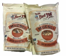 2 Bags Bob's Red Mill Old Country Style Muesli, Whole Grain, 18 oz (O1)