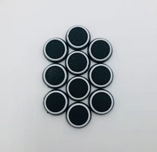 10pc White Analog Stick Controller Thumb Cover Thumbstick Xbox One PS4 5 Black