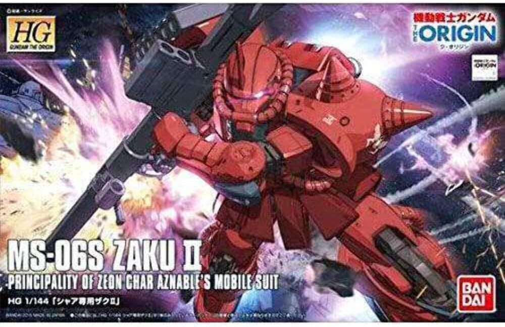 Gunpla HG 1/144 MS-06S Char's Zaku II (Mobile Suit Gundam THE