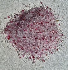 Pink Snow Crushed Glass For Crafts 2mm