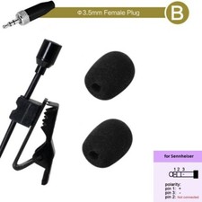 Omnidirectional Lavalier Lapel Clip Mic 3.5mm 3Pin 4-Pin XLR For Wireless System