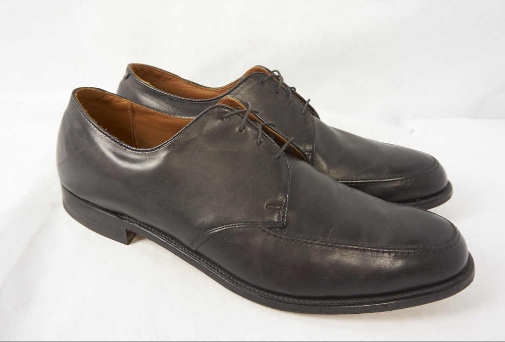 ET Wright Mason Men's 15 Black Leather Arch Preserver Moc Toe Oxford Dress  Shoes