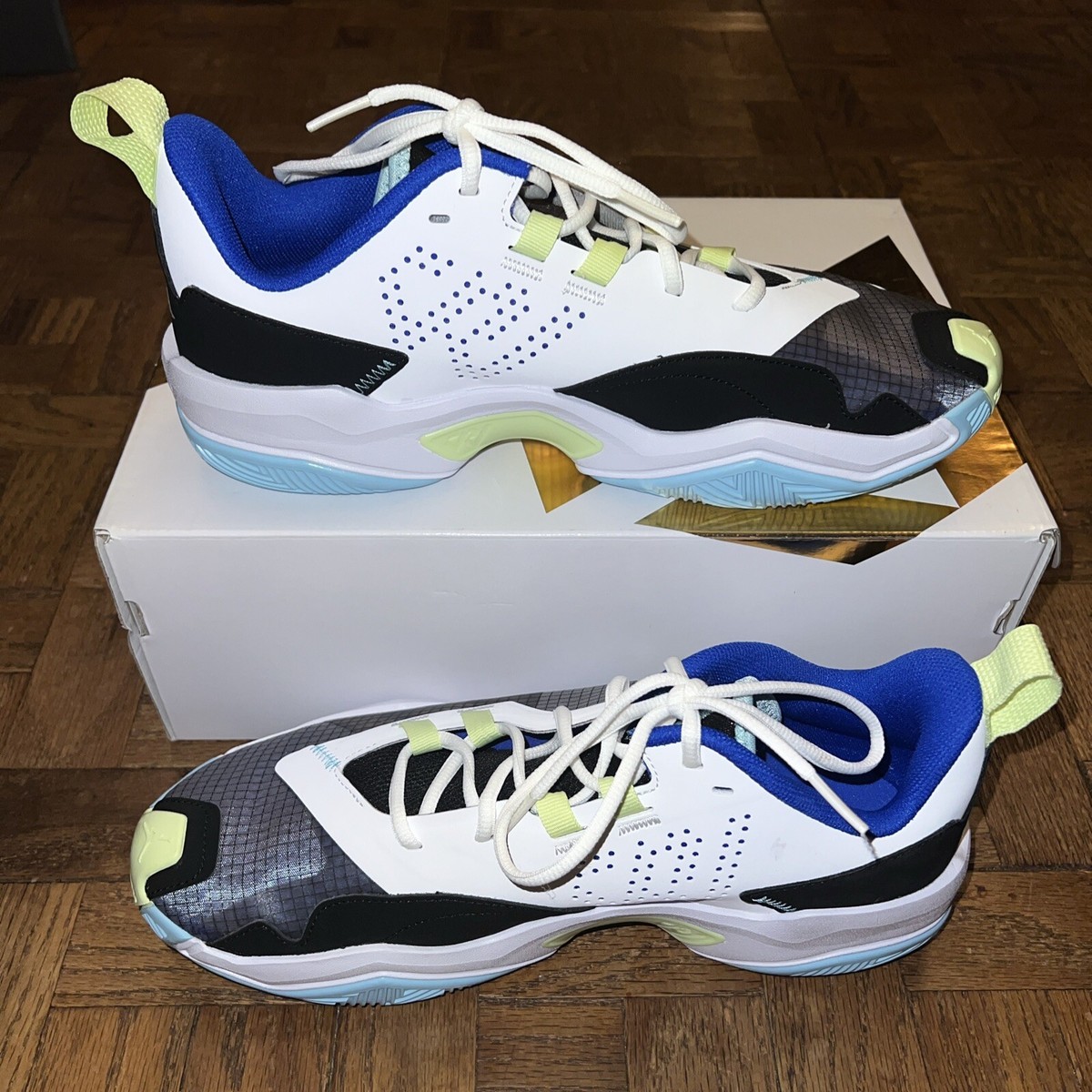 Air Jordan MJ One Take 4 Low White Copa Lime Shoes DO7193-003 Mens 9.5 Air Jordan Westbrook One Take 4  main image 2