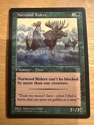 MTG Norwood Riders - Portal Second Age (P02) 1998 Magic Gathering Card NM