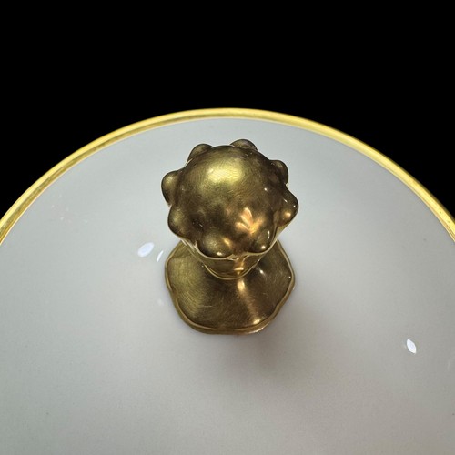 Lenox Lyric Glas mit Deckel Goldrand Bonboniere Vintage China - Bild 6 von 15