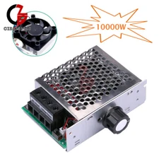 10000W AC110V Electronic SCR Regulator Voltage Motor Speed Temp Controller + Fan