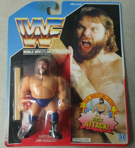 SEALED MOC VTG 1990 WWF HACKSAW JIM DUGGAN HACK AT...