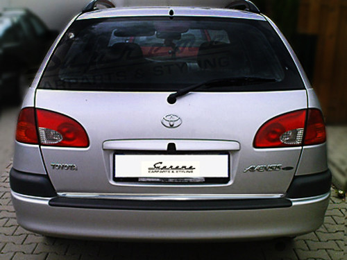 For Toyota Avensis Estate T22 - 3M Chrome Trim Strip Rear Trunk Edge Protection - Picture 3 of 5