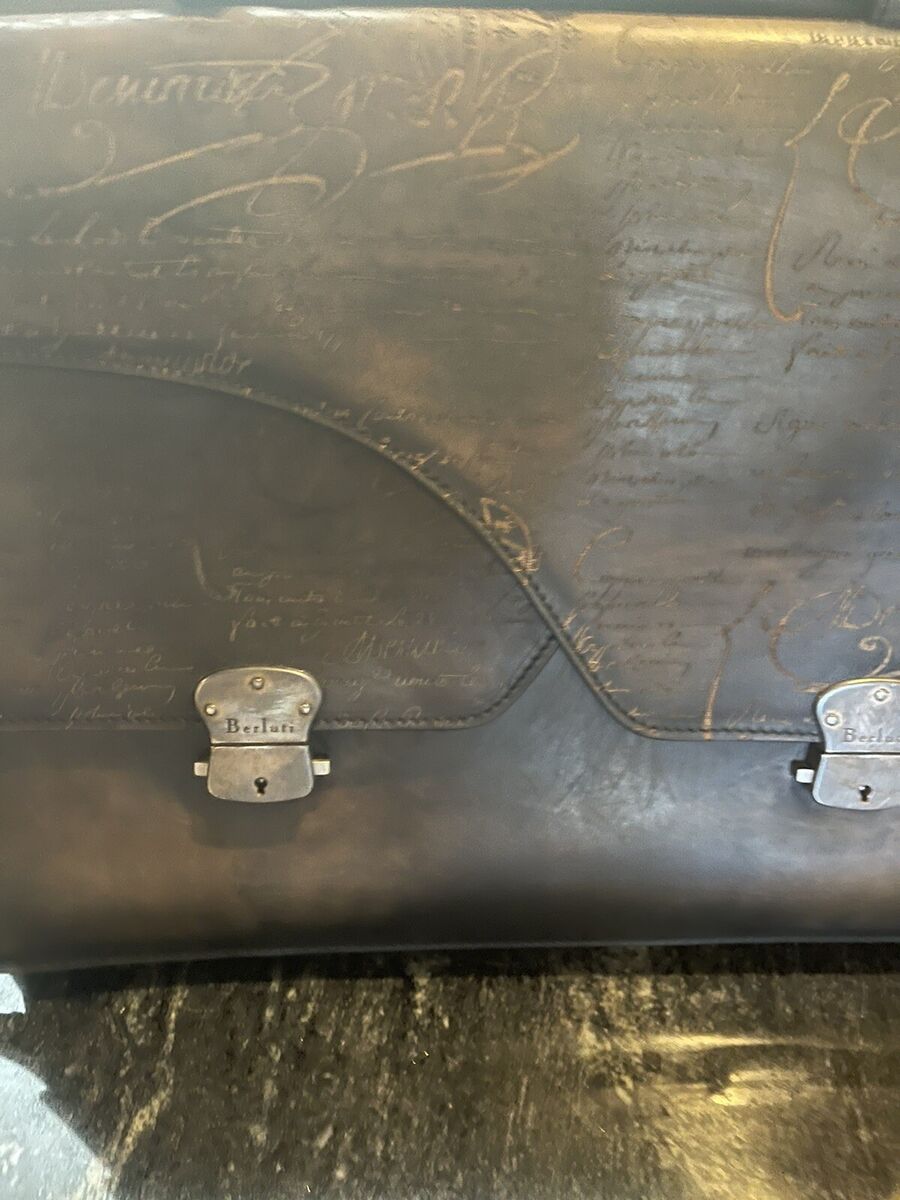 Berluti Briefcase Grand Ecritoire Scrit Calligraphy Patine Berluti Briefcase Grand Ecritoire Scrit Calligraphy Patine