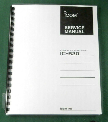 Icom IC-R20 Service Manual: w/Full Color 11''x17'' Diagrams & Protective Covers