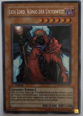 Yugioh - Lich Lord, König der Unterwelt - FOTB-DE062 - Secret Rare - 1. Auflage