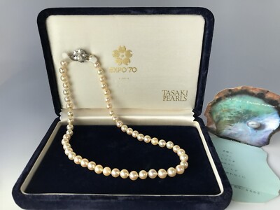 Tasaki vintage Akoya pearl necklace | eBay Tasaki vintage Akoya pearl necklace | eBay