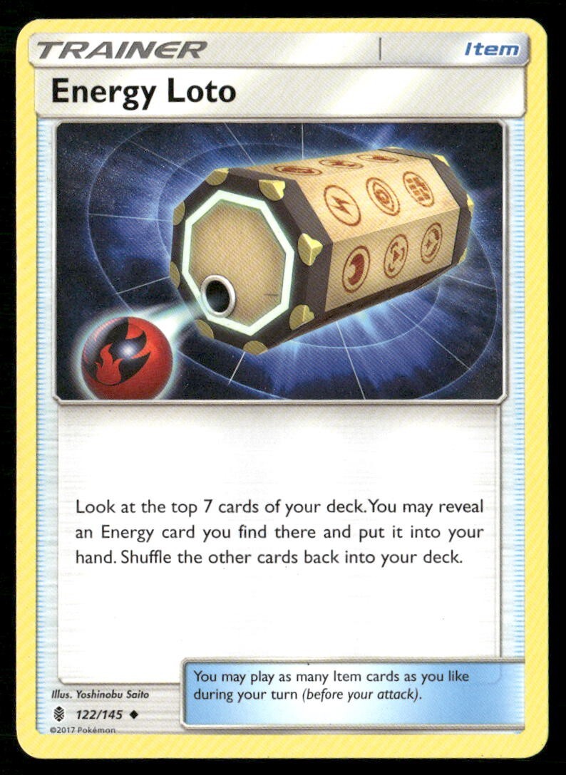 2017 Guardians Rising Set Pokemon Card 122  Energy Loto LP