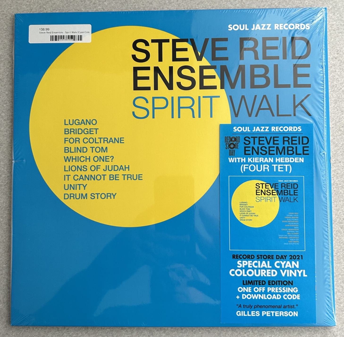 Steve Reid Ensemble Spirit Walk 2xLP RSD 2021 Cyan Misprint Ltd Ed 750 Soul Jazz