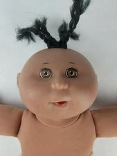 Vtg 1995 Cabbage Patch Kids Doll 12.5" African American Black Girl Doll Diaper