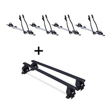 4x Fahrradtr&auml;ger SAGITTAR+Dachtr&auml;ger Tema Stahl f&uuml;r f&uuml;r Mercedes 200 W124 SW 198