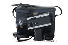 Vintage Bolex 280 Macrozoom Video Movie Camera  Case 1:1.8/7-56mm 11"