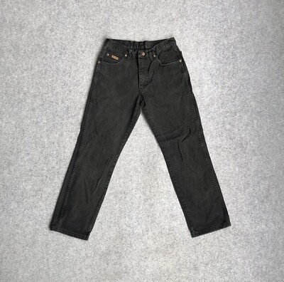 WRANGLER Vintage Herren Jeans TEXAS W27 L30 Regular Straight 18119 Schwarz Denim