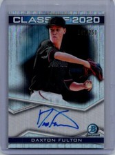 2020 Bowman Draft #C20A-DDU Daxton Fulton Class of 2020 Autographs #/250