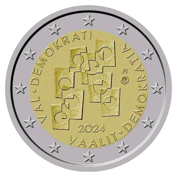Finlande 2 Euro 2024 Bfr. Banque de la démocratie Monnaie commémorative