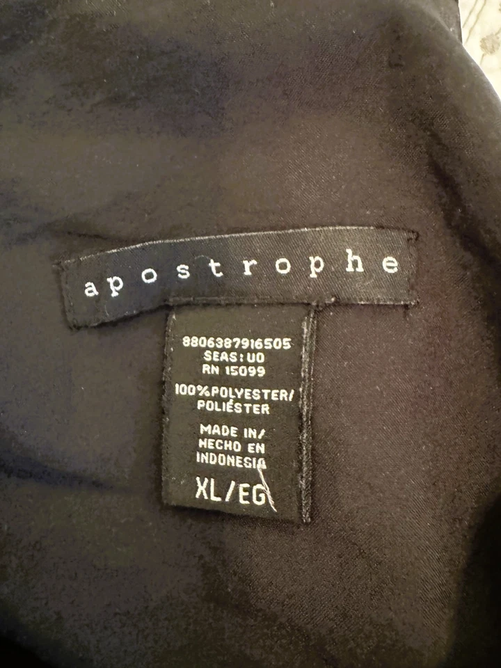 Mono halter negro apóstrofe XL Foto 4 de 4