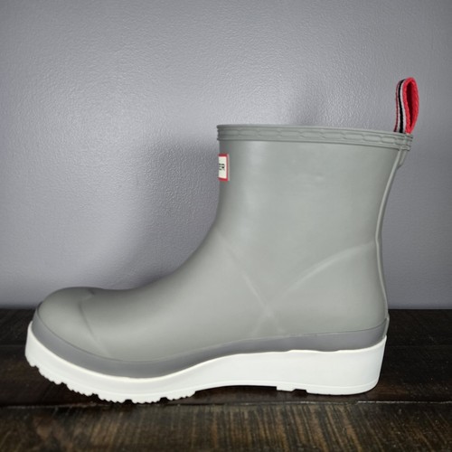 Hunter Play Boots Short Womens Size 8 Rain Boots Original Waterproof Gray - Picture 6 of 11