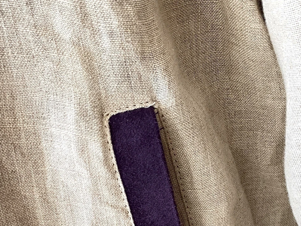 SCHIATTI for CARROLL & Co. REVERSIBLE LINEN COTTON & SUEDE BOMBER JACKET 52 M/L - Image 3 of 4