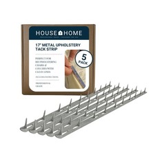 House2Home 17" Upholstery Metal Tack Strips, Fabric Strip, Silver