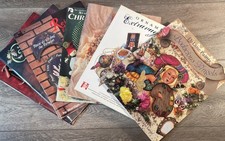 Lot 7 Vintage Christmas Painting Pattern Books Tole Folk Art Santa Holiday Angel