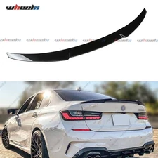 Gloss Black CS Style Highkick Trunk Spoiler For 19-26 BMW G20 330i M340i M3 G80