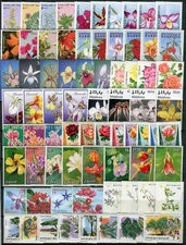 FLOWERS FLORA COLLECTION 85 complete diferrent sets all MNH (1000) CV $500+