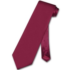 Biagio 100 SILK NeckTie Solid BURGUNDY Color Mens Neck Tie